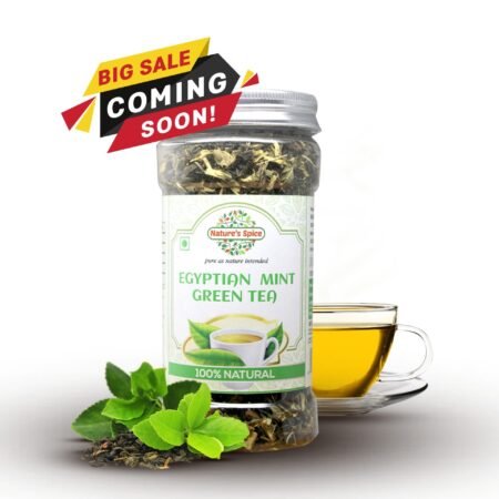 big sale coming soon image of green mint tea"