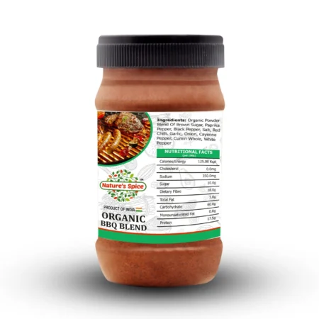 BBQ Blend back label with ingredients and nutritional information