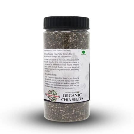 organic chia seeds back side image