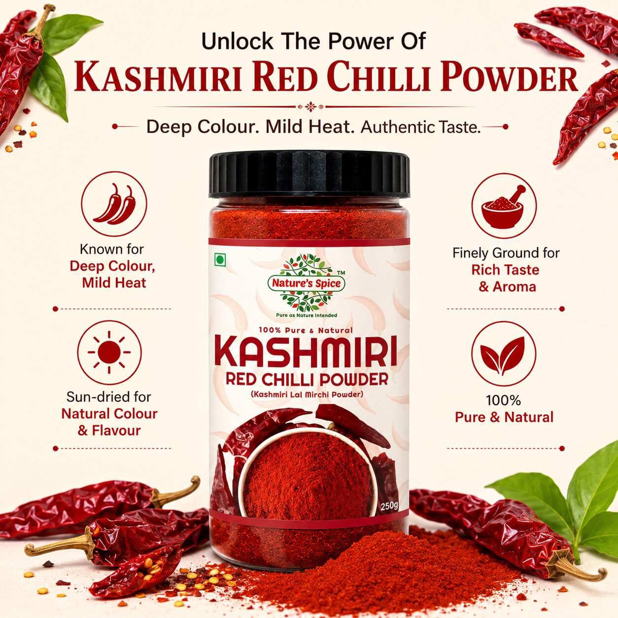 Kashmiri Red Chilli Powder