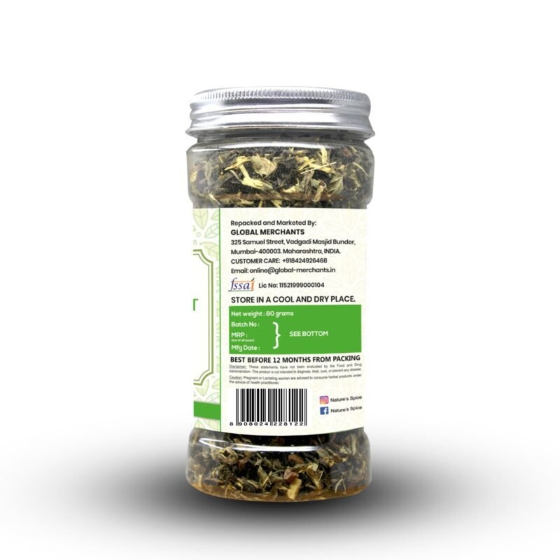 best green mint tea bcak side image