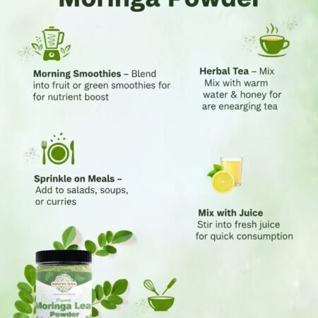 ways to consume organic moringa powder