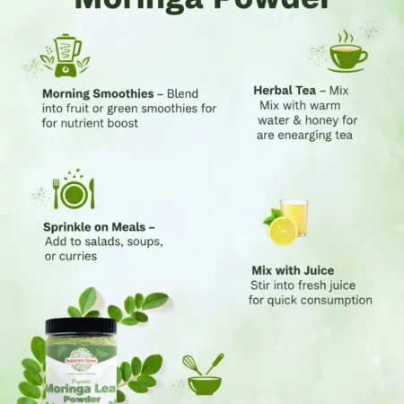 ways to consume organic moringa powder