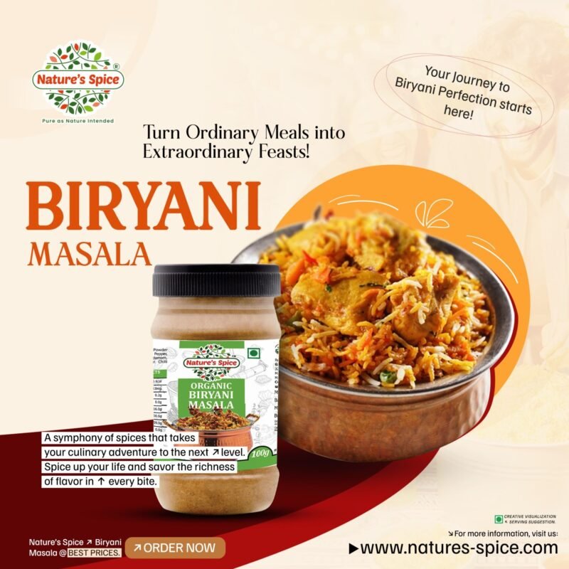 Organic biryani masala