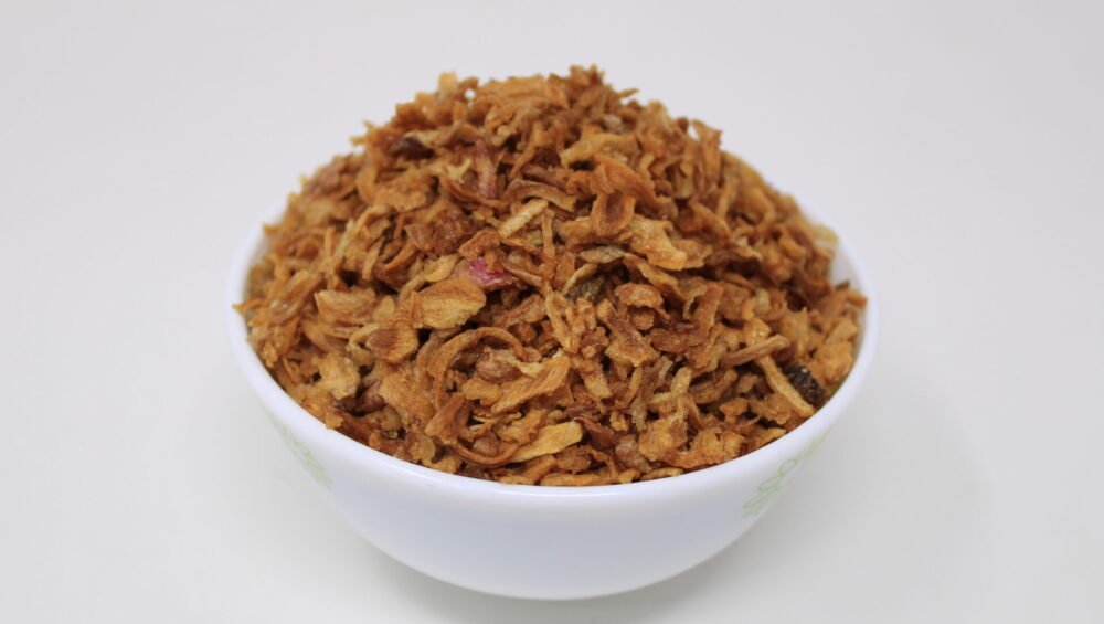 birista ( fresh fried onion)