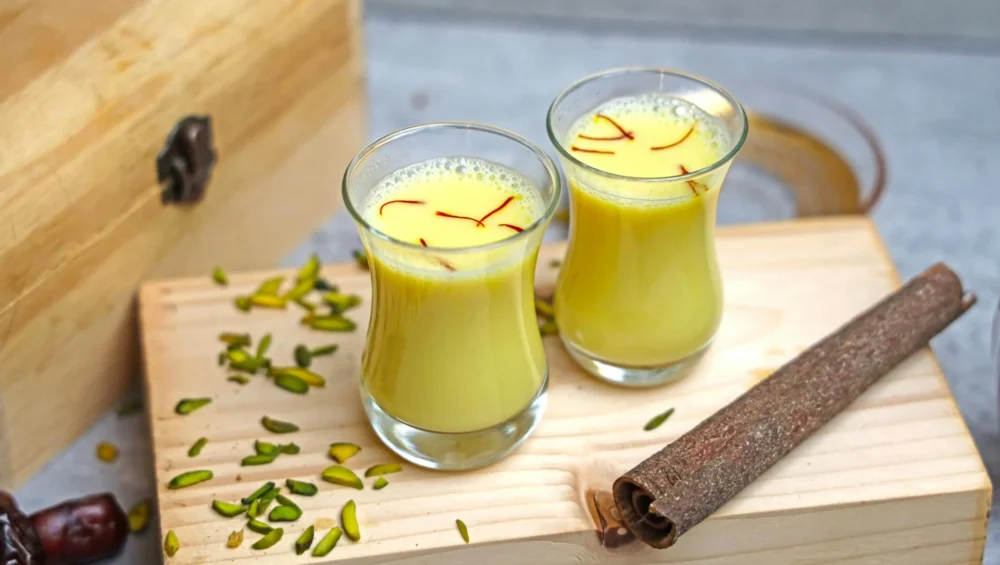 Saffron milk image taken from freepik platfrom