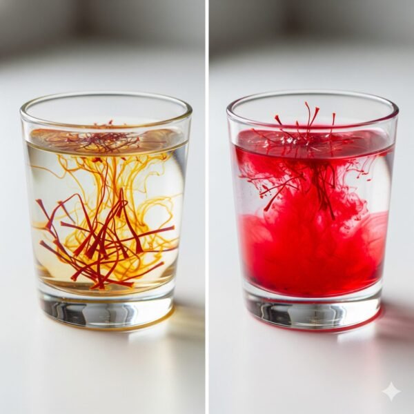 Real vs Fake Saffron Testing image