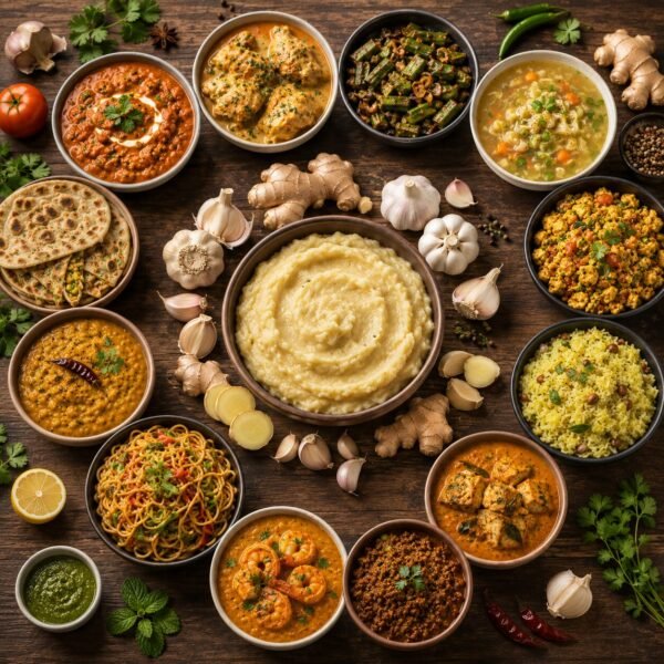 Ginger garlic paste dishes